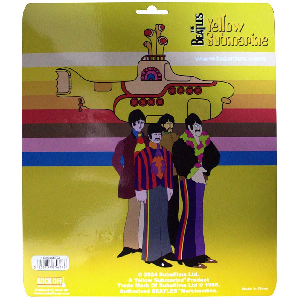Magnet Beatles Yellow Submarine Heads coffret cadeau idéal mélomane