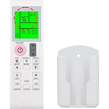Replacement Remote Control for DAIKIN Air Conditioner FTKF09AXVJU, FTKF12AXVJU, FTKF18AXVJU, FTKF24AXVJU, FTXC09AXVJU, FTXC12AXVJU, FTXC18AXVJU, FTXC24AXVJU, with Backlit, Wall Mounting Bracket