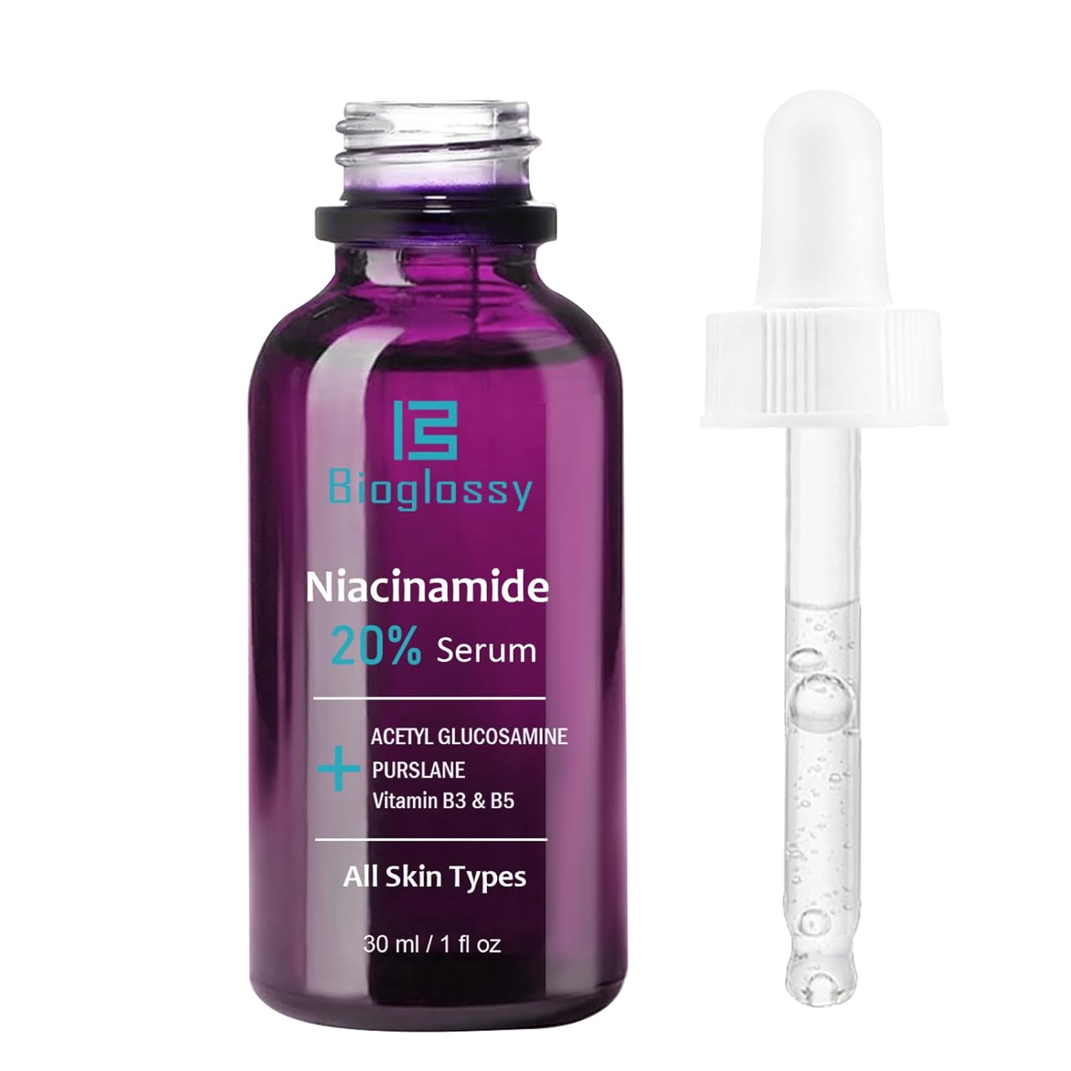 20% Niacinamide Serum for Face,Niacinamide Vitamin B3 B5 Concentrated Serum,Moisturizer,Pore Minimizer,Anti-aging Discoloration Correcting Treatment - Image 7