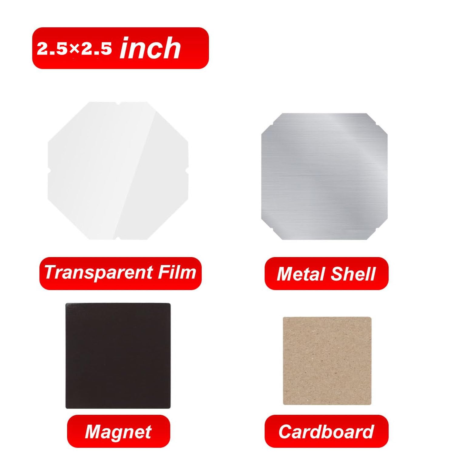 Forniture per la produzione di bottoni magnetici per frigorifero quadrati materiali di consumo per frigorifero magnete pulsante Maker macchina