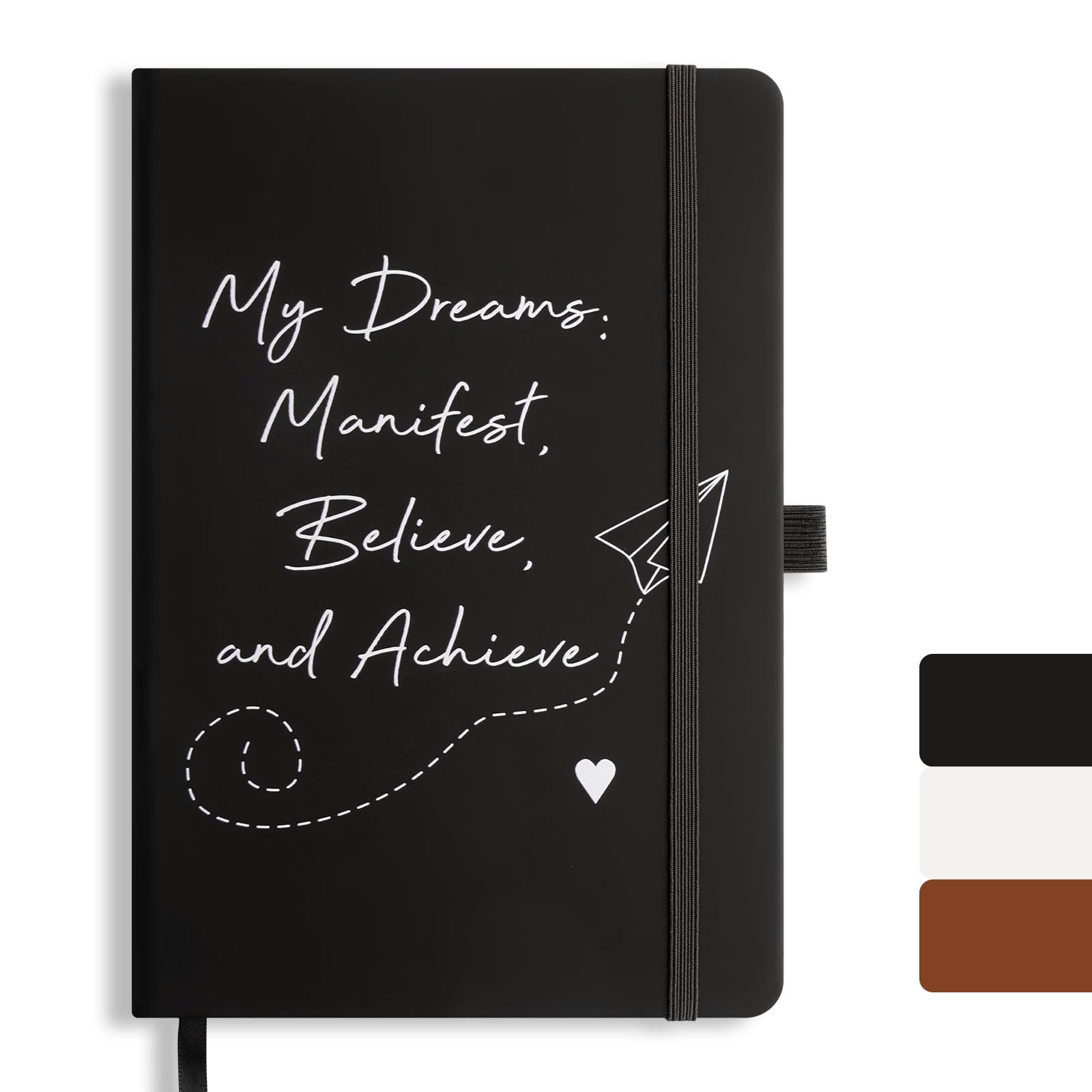 Cuadernos de diario, diario rayado A5 para hombres y mujeres, cuaderno de tapa dura de piel sintética para escribir, negocios, trabajo, escuela, 14,5 x 21,6 cm, color negro