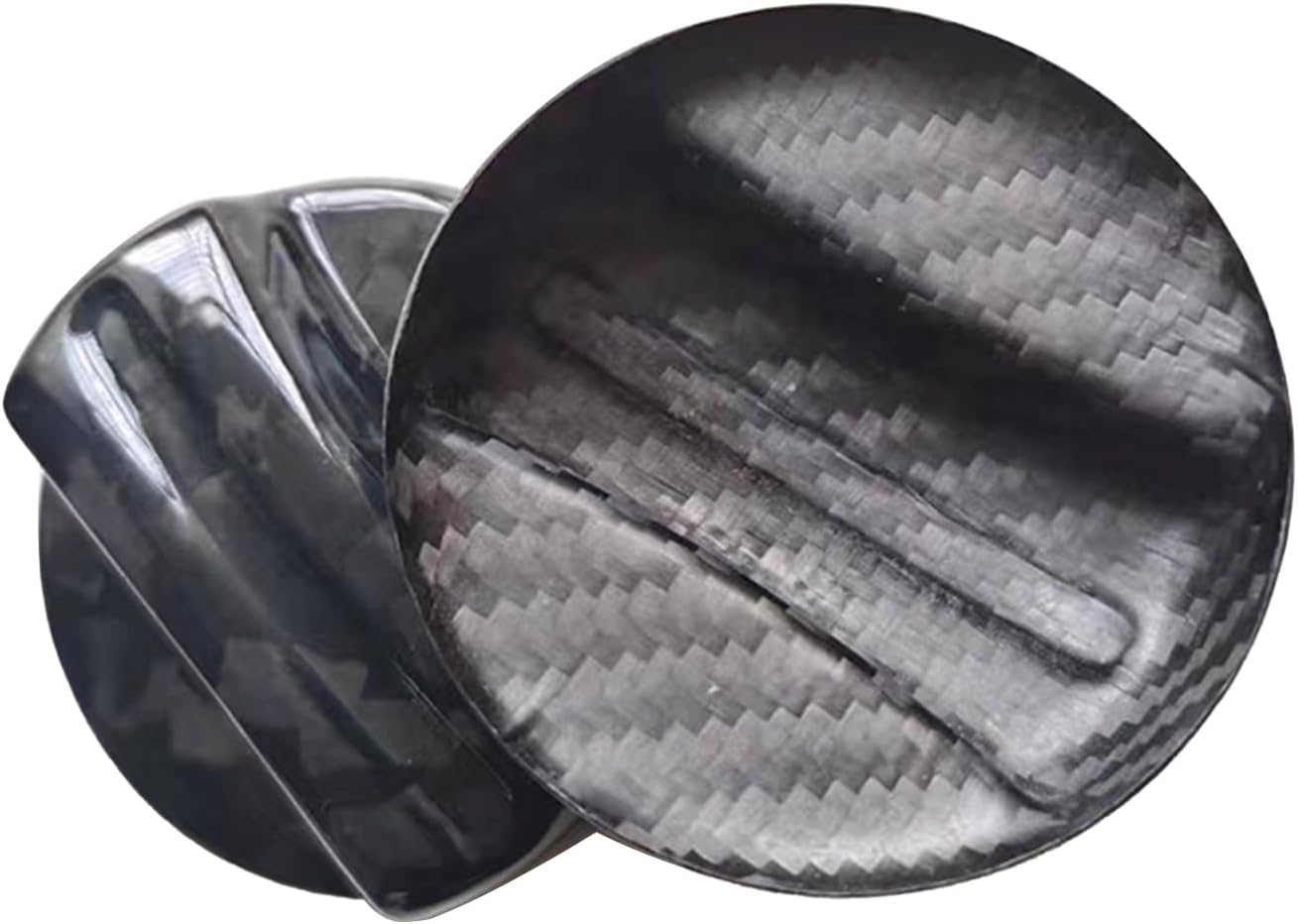 Dry Carbon Fiber Forged Pattern Gas Fuel Tank Cover Fits BMW F30 F32 F22 F80 82