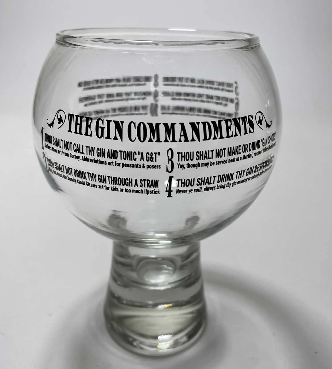 Ginsanity The Gin Commandments Alternato Gin Glass Amazon.co.uk Home