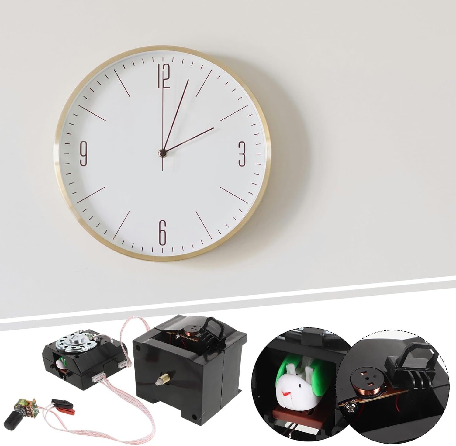 VOSAREA Cuckoo Wall Clock Movement Quartz Clock Mechanism Easy to Install Replaceable Mechanism for Replacing Old Clock Movement