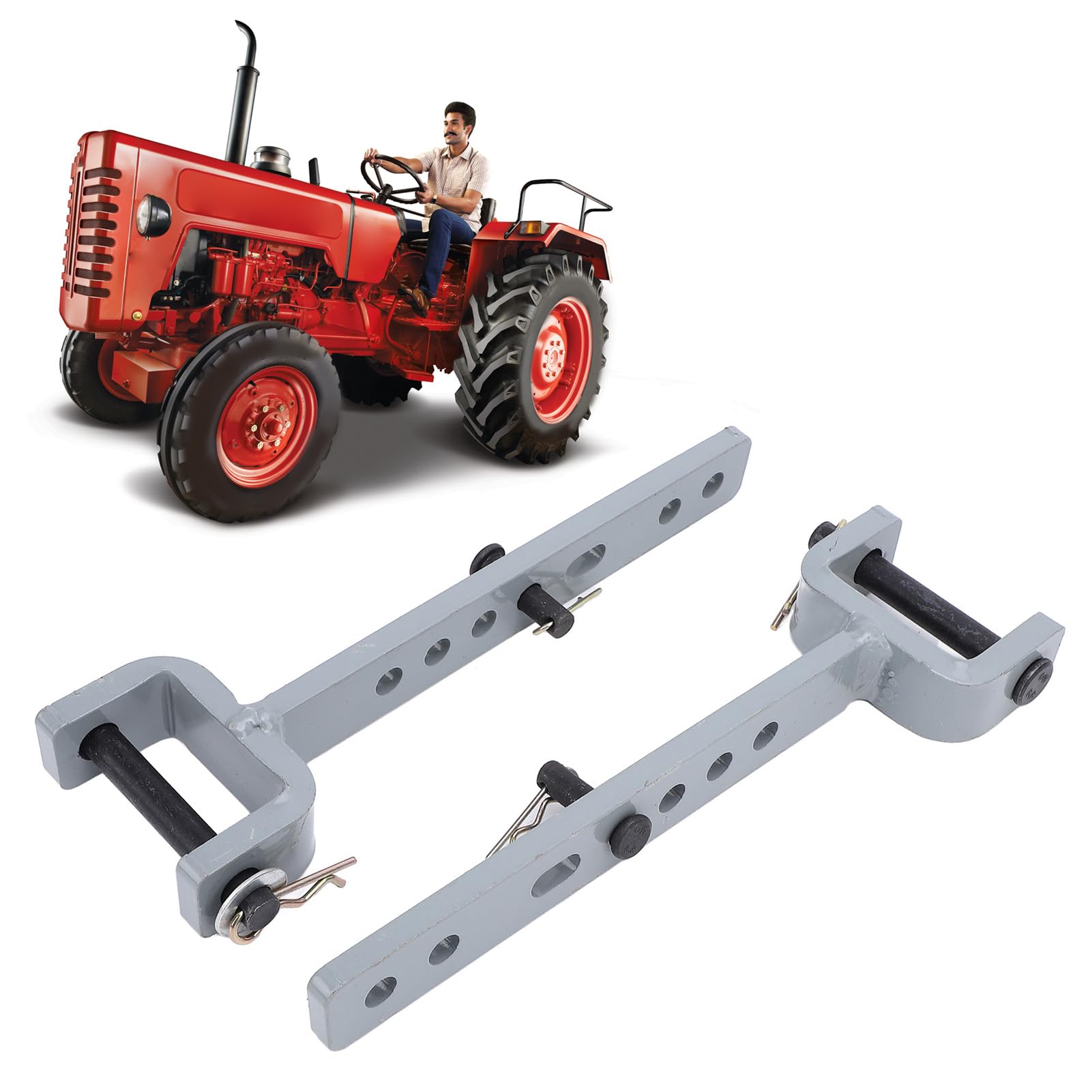 CHICIRIS 2 Stück 3-Punkt-Stabilisator, Edelstahl-Traktor-Schwenkverbindung OEM 19573022000, Verbesserte Stabilität, Robuster Ersatz für Traktor-Feldarbeiten und Gerätesteuerung