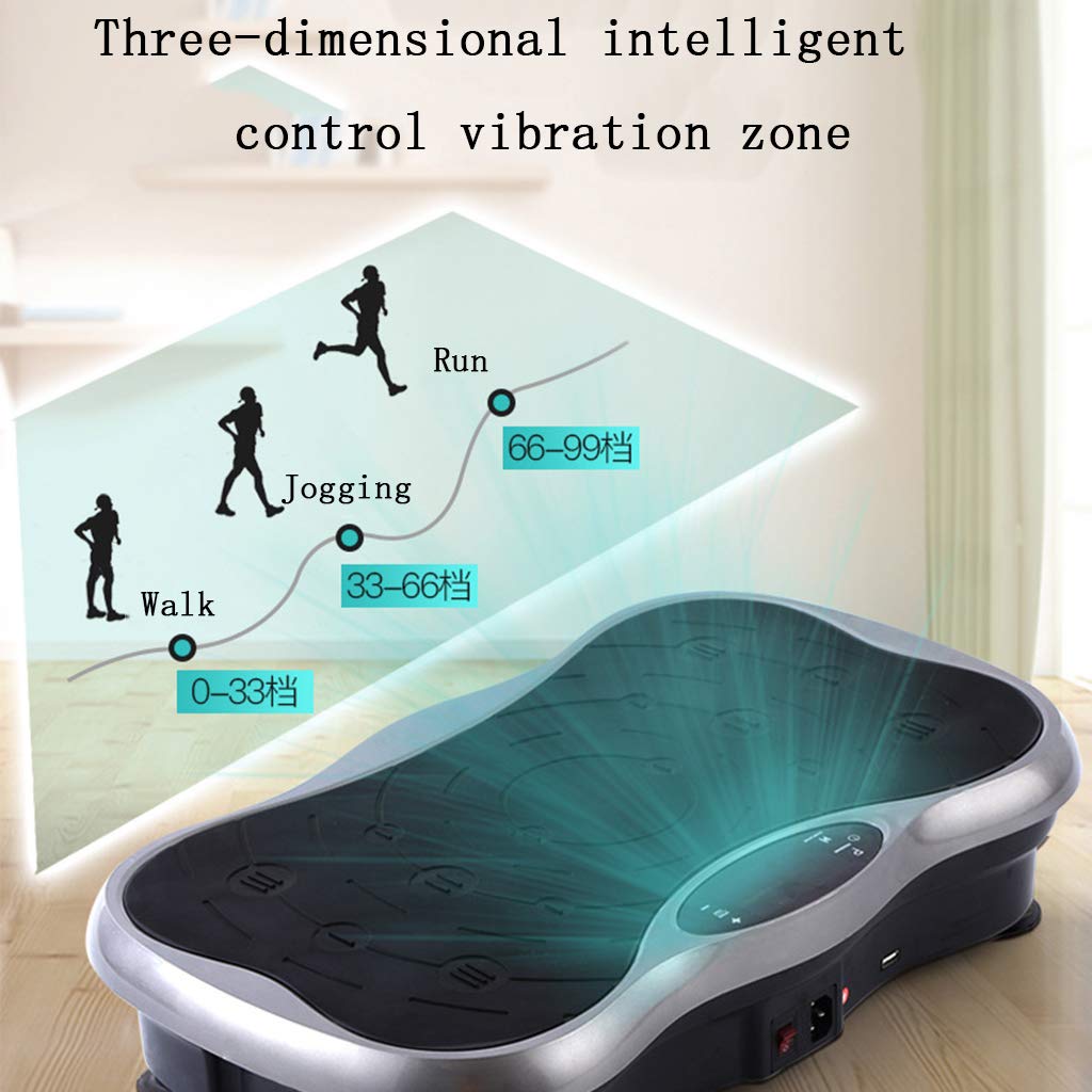 Piattaforma Vibrante Piastre vibranti per Fitness, Massaggiatore Vibrante per Tutto Il Corpo, Attrezzatura per l'allenamento Domestico Balance Trainer, per la Perdita di Peso e tonificazione del Cor