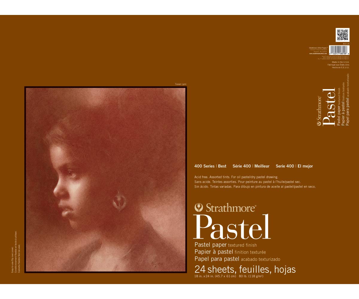 Strathmore Transparent Assorted Color Pastel Paper Pad 18 X Inch, 24 Sheets, 18-X-24-Inch