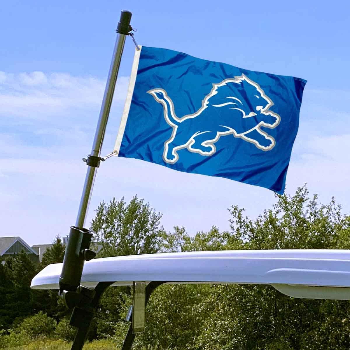 Detroit Lions Boat and Golf Cart Pennant Flag - Image 4