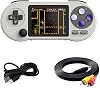 BENBOR SF2000 Game Console Built-in 7 Game Emulators 6000 Games Suport AV Out 3.0 Inch IPS Screen1500mAh Battery High Precision Rocker Portable Retro Handheld Game Console Grey