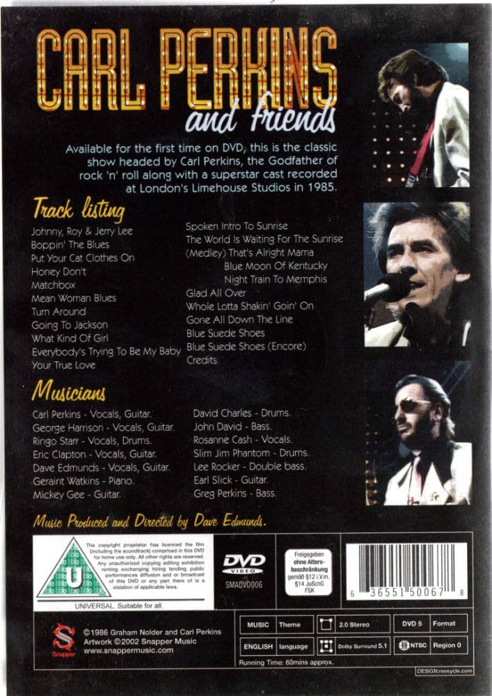 ジョージ•ハリスン　Carl Perkins エリック•クラプトン G.Harrison, Carl Perkins & Eric Clapton, mid 80s. : r/beatles