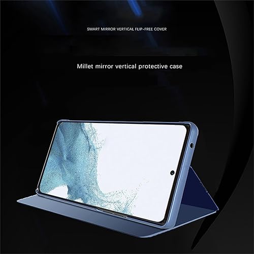 Miniatura 7 de Funda con espejo para Samsung Galaxy M34 5G para mujer, maquillaje al aire libre, piel sintética, ultrafina, funda de protección completa con