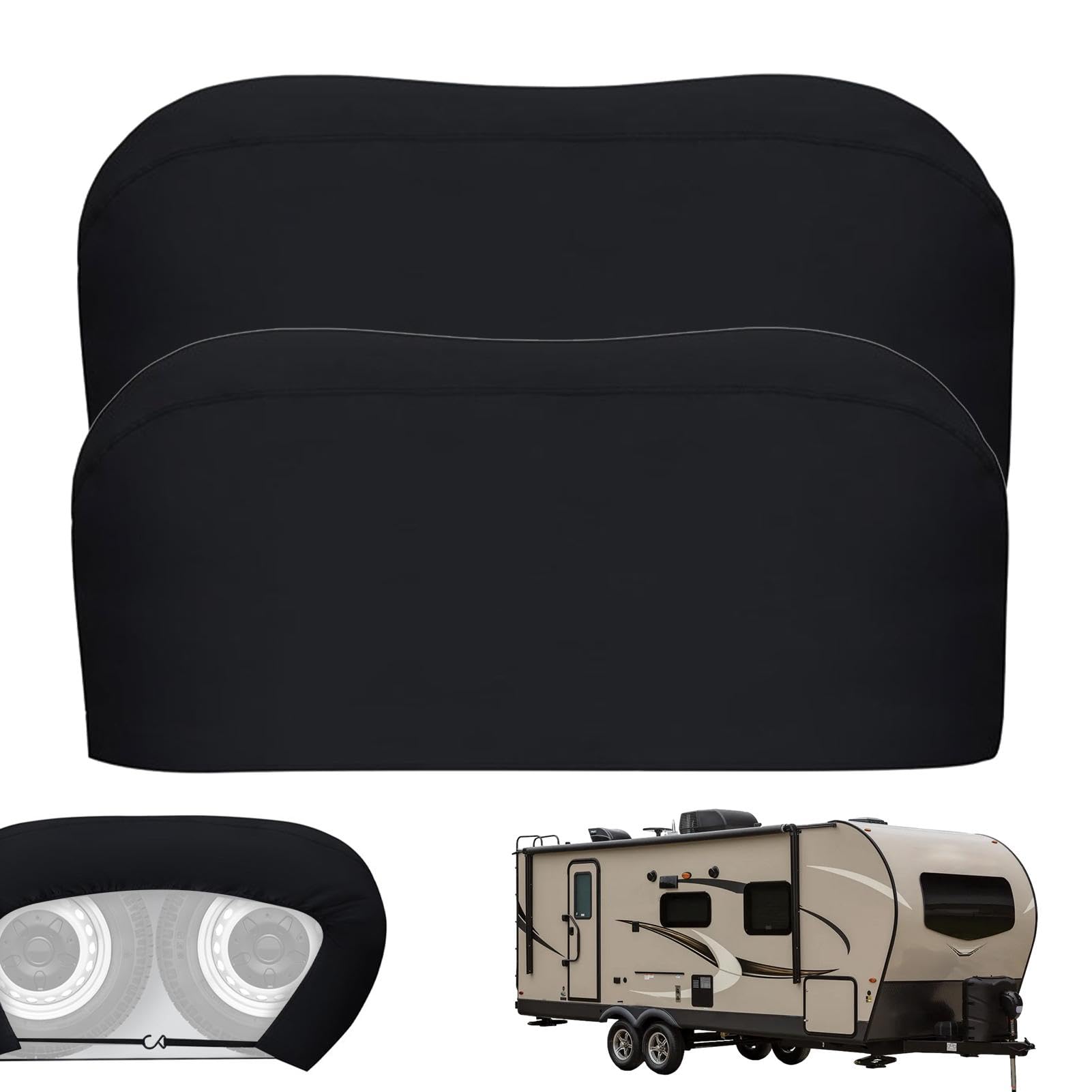 Fundas para neumáticos de, 2 Fundas Dobles para Ruedas de, 420d Oxford