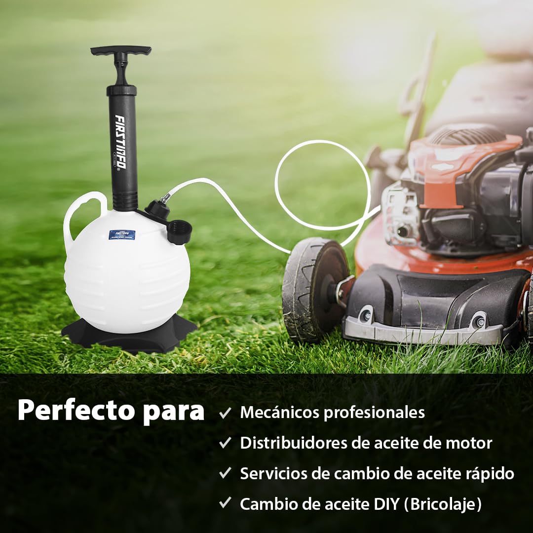 FIRSTINFO A1116H | 6L | Manual | Bomba Extractora de Aceite Líquido | Bomba Aspiración Aceite | para Coches, Motos, Motores