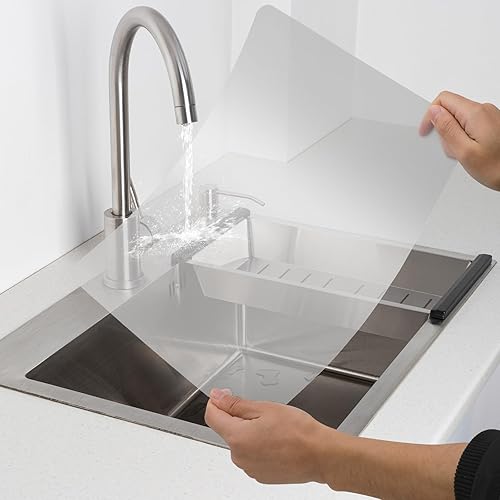 Miniatura 3 de 4 manteles individuales de plástico transparente de 15.7 x 11.8 pulgadas, mate transparente, resistentes al calor, lavables, manteles individuales