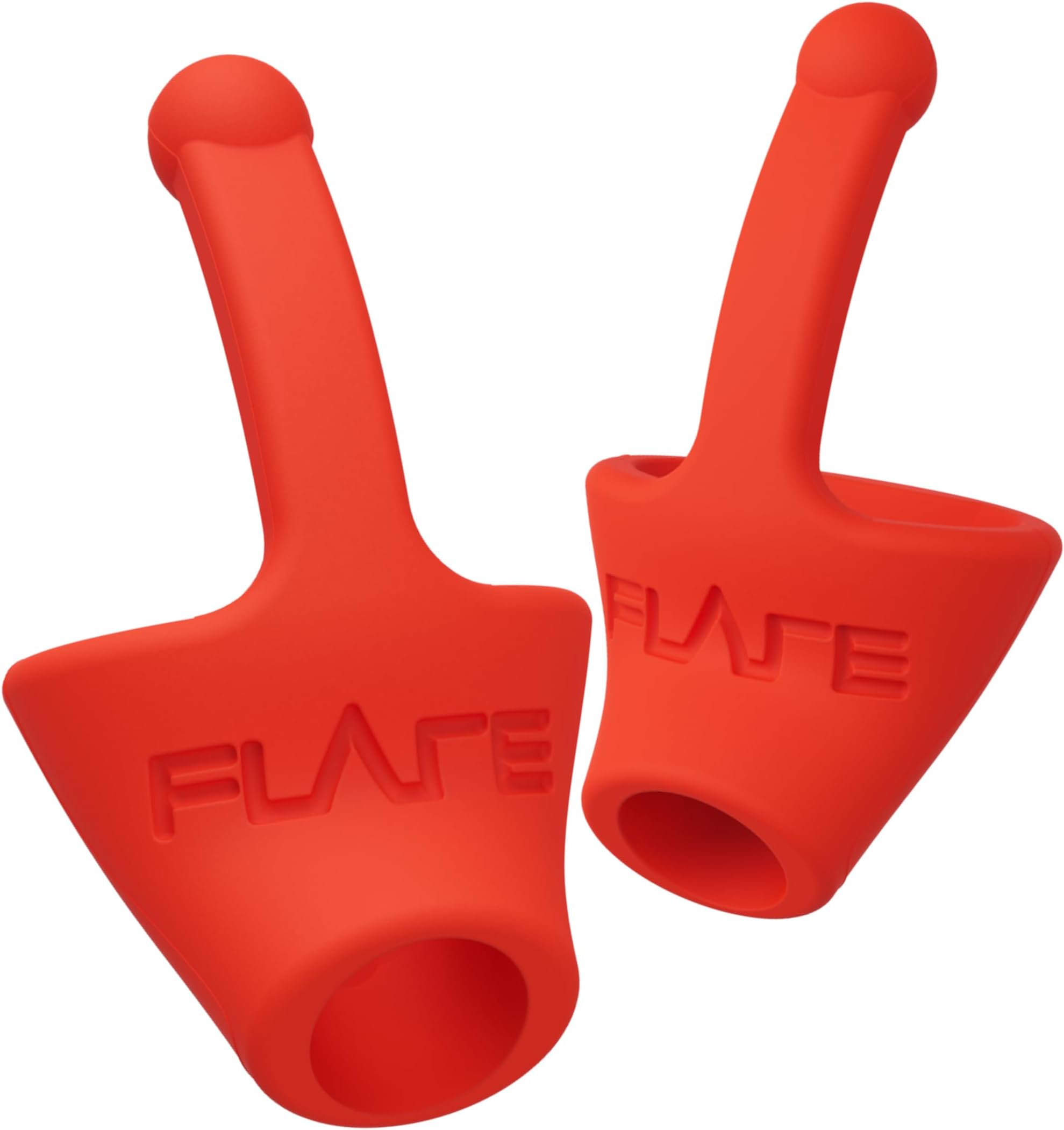 Flare Calmer Kids | Ear Plugs Alternative | Daily Noise Relief | Sound Sensitivity | Stress Relief | No Muffling | Improve Wellbeing | Comfy, Reusable, Soft Silicone Earplugs | Earplugs | Red