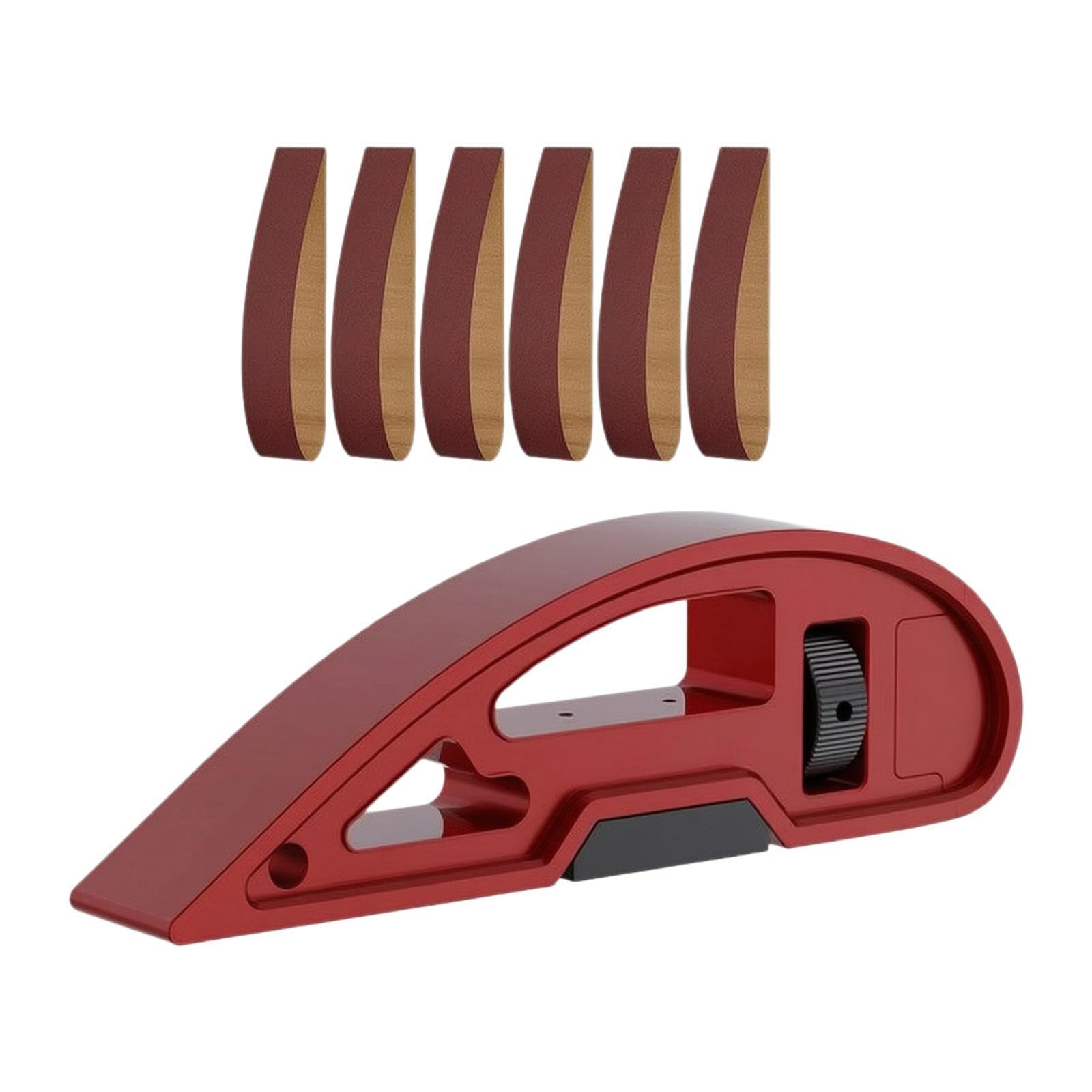 Soporte de Aleación de Aluminio Versátil, Resistente Y de Calidad para Lijado Manual de Bloques de Lijado para Muebles Y Artesanías D, 6 Bandas de Lijado
