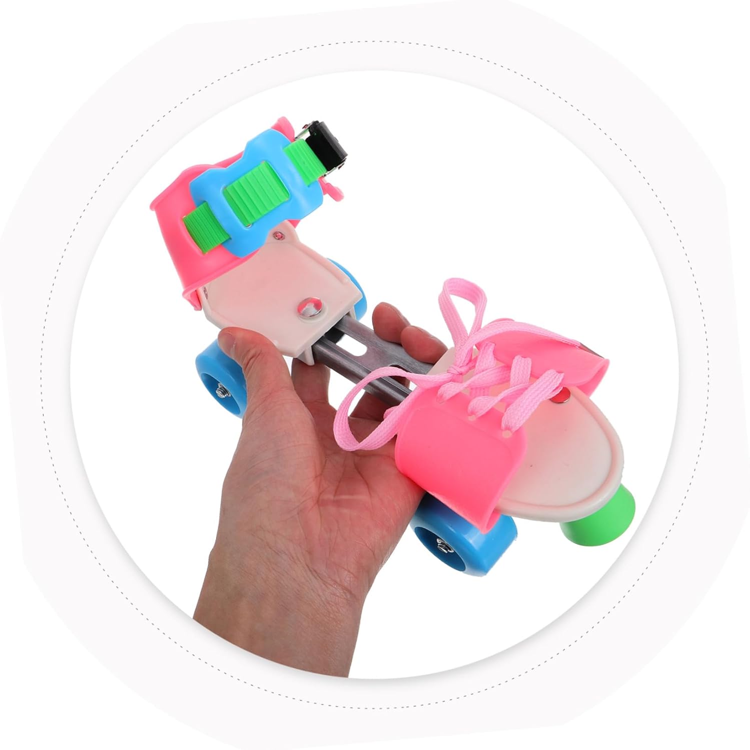 Adjustable Roller Skates for Boys and Stable Quad Skates with Double Row Wheels for Indoor and Outdoor Use Comfortable Fit for Ages