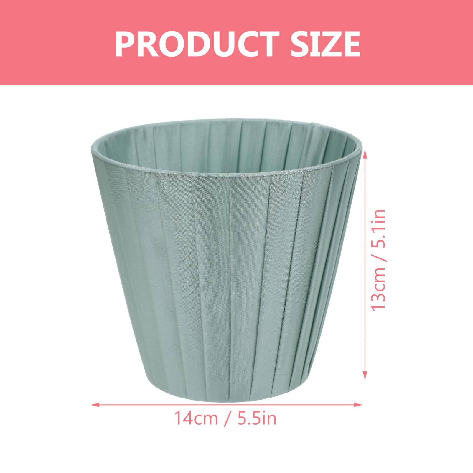 Lurrose 2Pcs Chandelier Lamp Shade Green Clip on Light Shades Chandelier Lampshades Table Light Lampshade Fabric Lampshade Bedroom Office Home Decor (Green) - Image 4