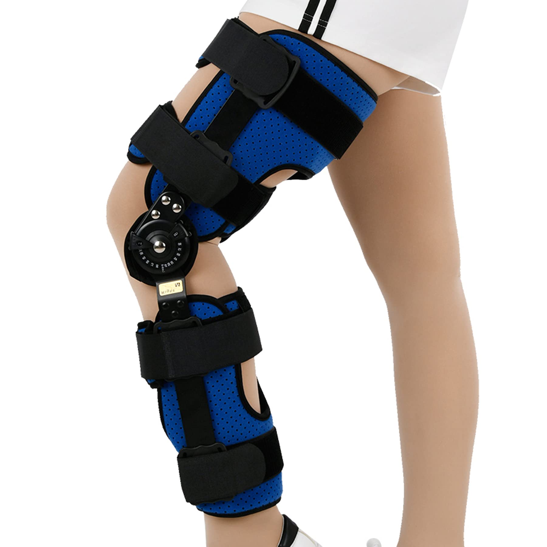 Hinged knee brace ROM genou stabilisateur pour fracture jambe L