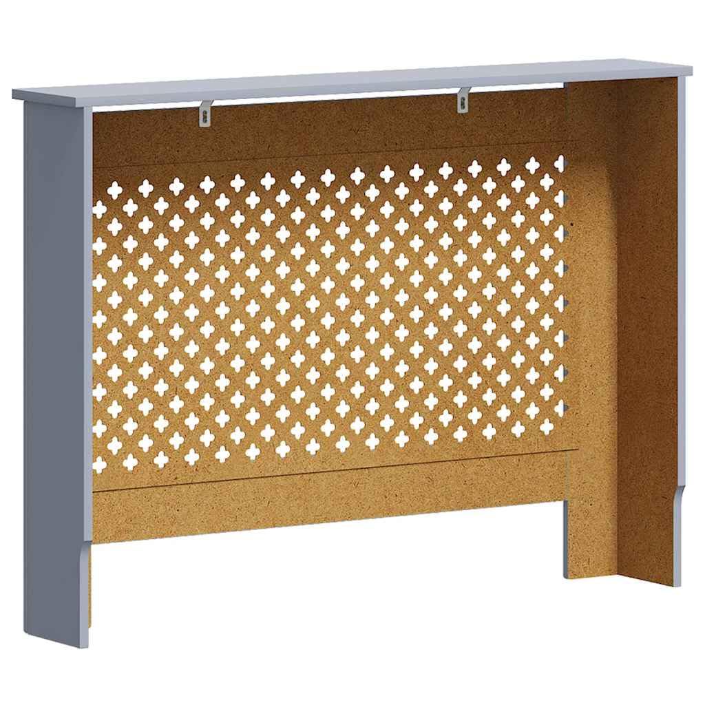 Osłona grzejnika, antracytowa płyta MDF, 112 x 19 x 81,5 cm, z listwą, praktyczna osłona grzejnika do salonu, łącznie z montażem, pasuje do akcesoriów grzewczych i termostatu