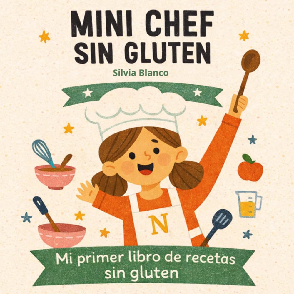 Mini Chefs Sin Gluten: Mi primer libro de recetas sin gluten. 25 Recetas Fáciles y Divertidas que los Niños Pueden Hacer Solos (o casi)