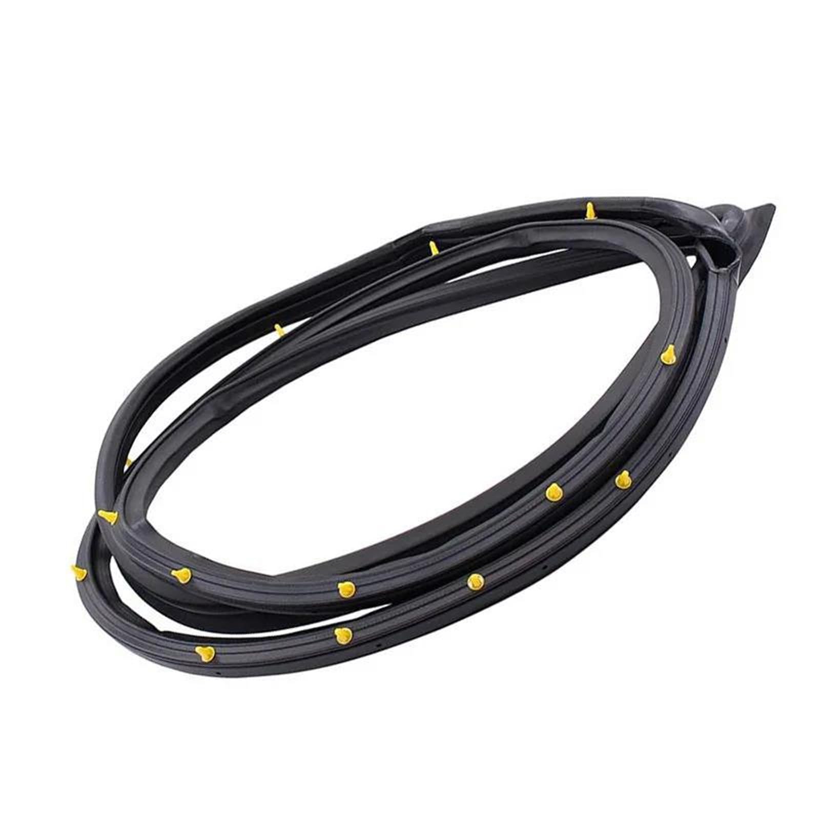 Hrqctim Front Left Car Window Seals Car Door Weatherstrip Moulding Seal Strip Front Rear Left Right For Civic Sedan 2006 2007 2008 2009 2010 2011(Front Left)