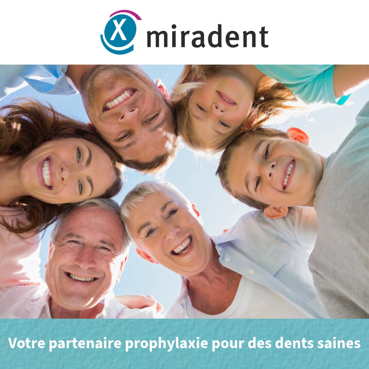 Miradent Chewing-gum dentaire au xylitol Pack économique 200 pcs goût Menthe poivrée sans sucre vegan