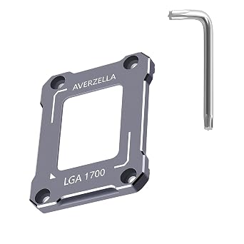 Intel 12th/13th Generation Contact Frame,CPU Retrofit Kit for LGA 1700, 1700-BCF Anti-Bending Buckle Stand, Compatible with Water/Air Cooling, CNC Process Aluminum CPU Fixed Fastener