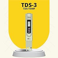 Vista 2 de HM Digital TDS-3 medidor de TDS portátil con funda de transporte, rango de medición de TDS de 0 - 9990 ppm, resolución de 1 ppm, precisión