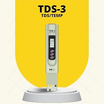 HM Digital TDS-3 Handheld TDS Meter with Carrying Case, 0-9990 ppm TDS Measurement Range, 1 ppm Resolution, 2% Readout Accuracy