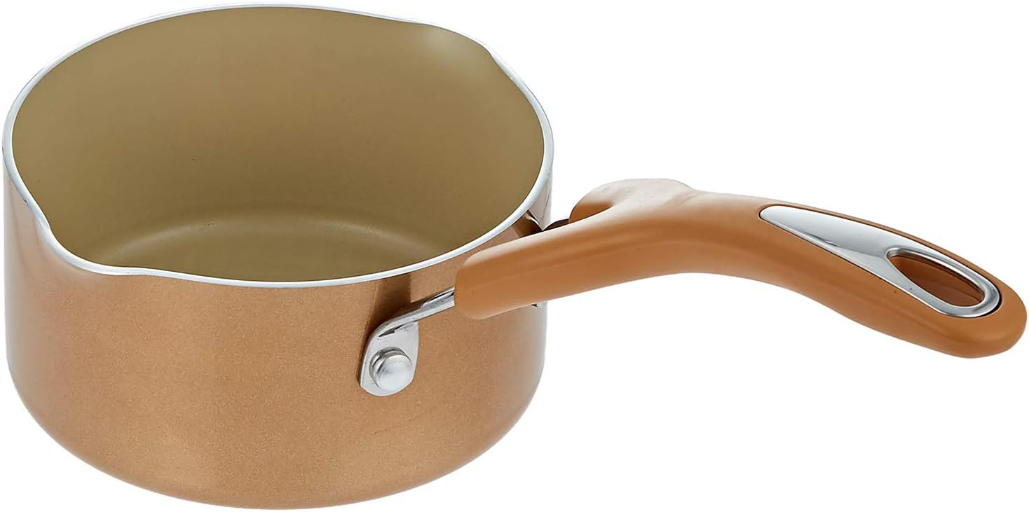 MeyerCushion Smart Non Stick Milk Pan 9 L / 14 cm | Cushioned Surface Coffee Pan | Beige - MY16861