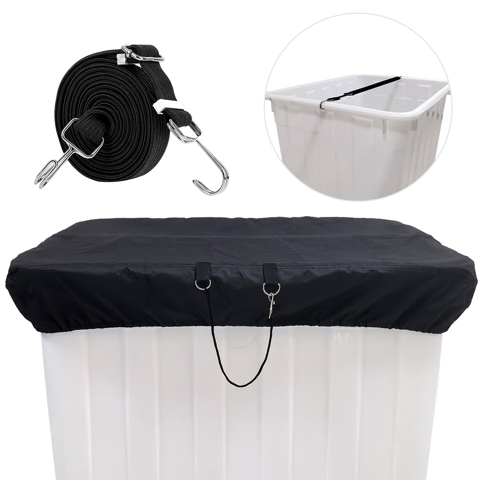 Bucket Truck Bucket Cover33*33,Suitable for Bucket Truck,Bucket Cover,600D Waterproof Oxford Cloth,Sunshade Rainproof General Dustproof (33*33,Black)
