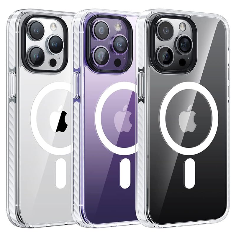 DEESTA Original Quality Clear Magnetic Case for iPhone 15 Pro Max 6.7-Inch - MagSafe Wireless Charging Compatible, Shockproof, Transparent Design (Clear)