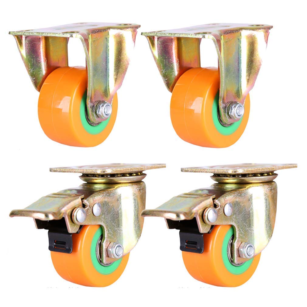 Roulettes robustes de 50 mm pour meuble de chariot à double roulement