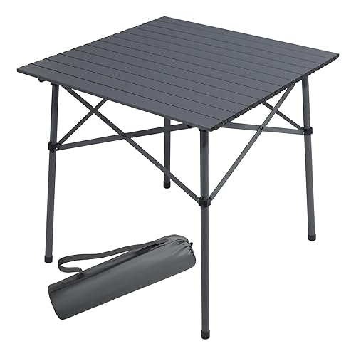 Portal Table de camping pliante carrée en aluminium 70 x