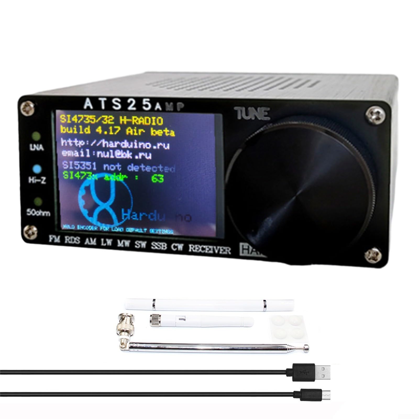 Récepteur Radio Pleine Bande DSP ATS25 | AM/FM/SSB, Batterie 3000mAh - Firmware 4.17