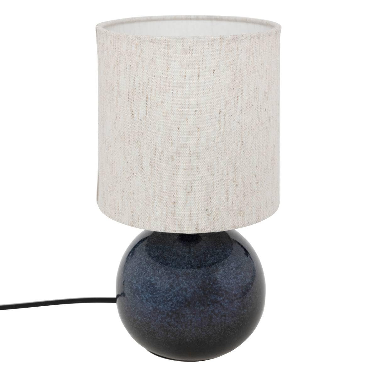 Atmosphera - Lampadaire arc Gaia en coton H26,​5cm bleu