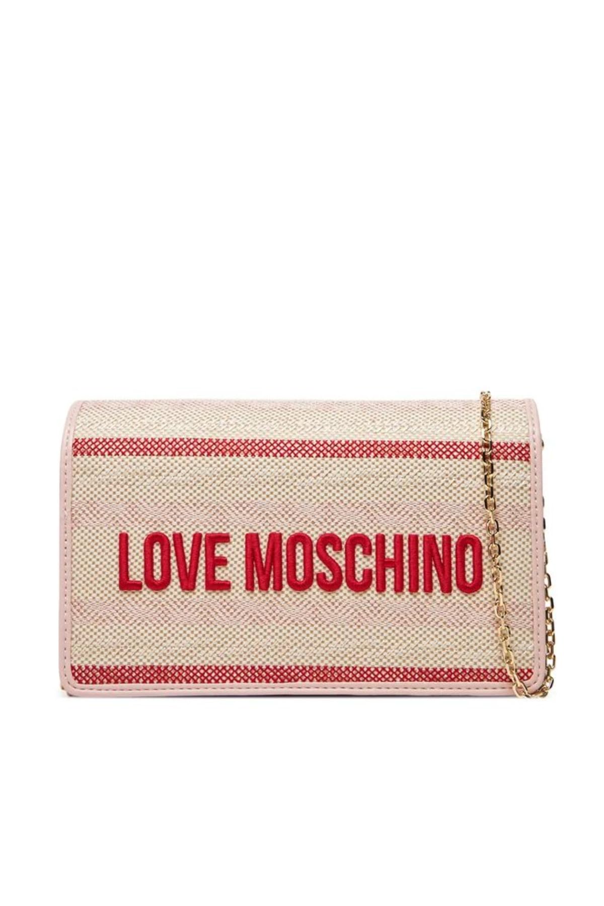 Love Moschino BORSA CANVAS NATURALE+PU CIPRIA