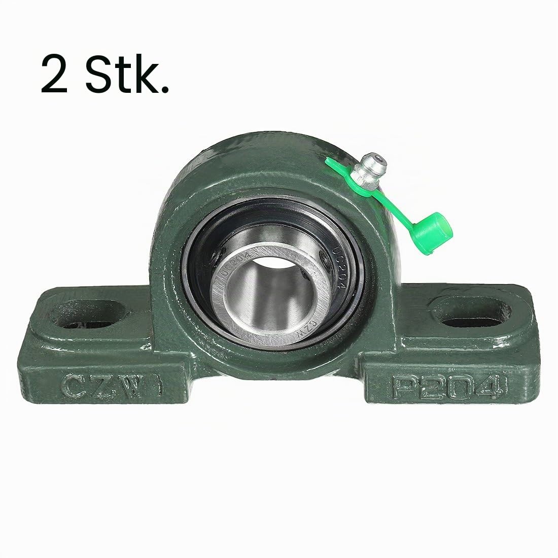 sourcing map 2 Stück Selbstausrichtung Stehlager UCP204 20mm montiert Lager DE de