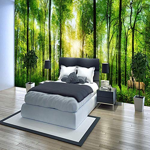 Papel pintado de bosque 3D para decorar tu dormitorio 3