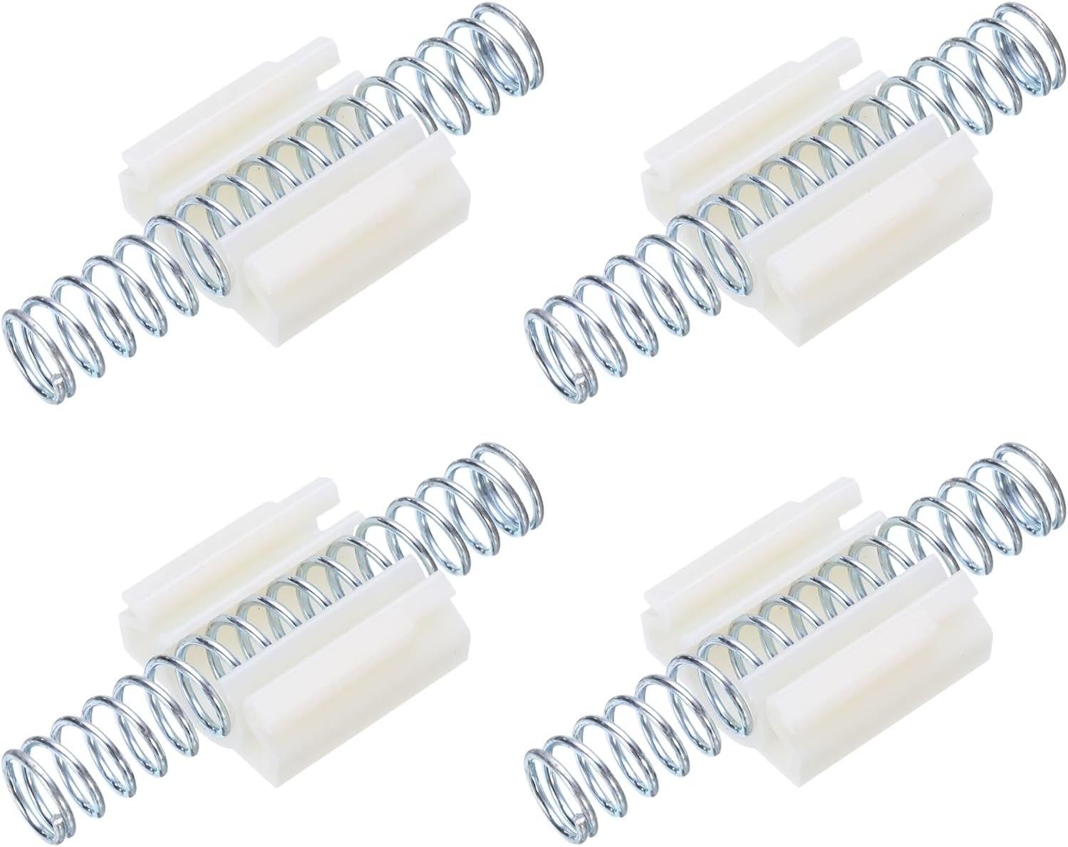 uxcell 4pcs Bifold Door Hardware, Bi-fold Closet Door Hardware Repair Spring, Silver Tone