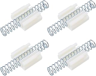 uxcell 4pcs Bifold Door Hardware, Bi-fold Closet Door Hardware Repair Spring, Silver Tone