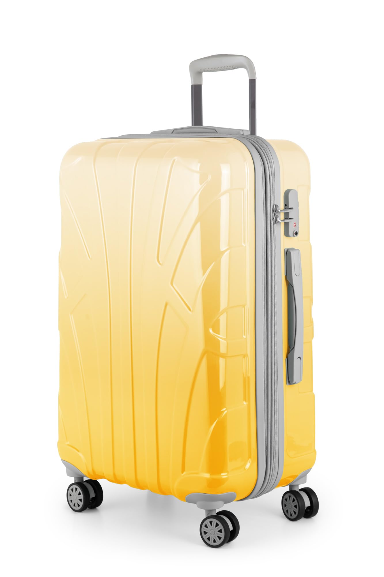 Suitline - Maleta de Mano rígida, Trolley 4 Ruedas, TSA, 55 cm, Aprox. 34 litros, 100% ABS Mate, Azul Oscuro — view 35