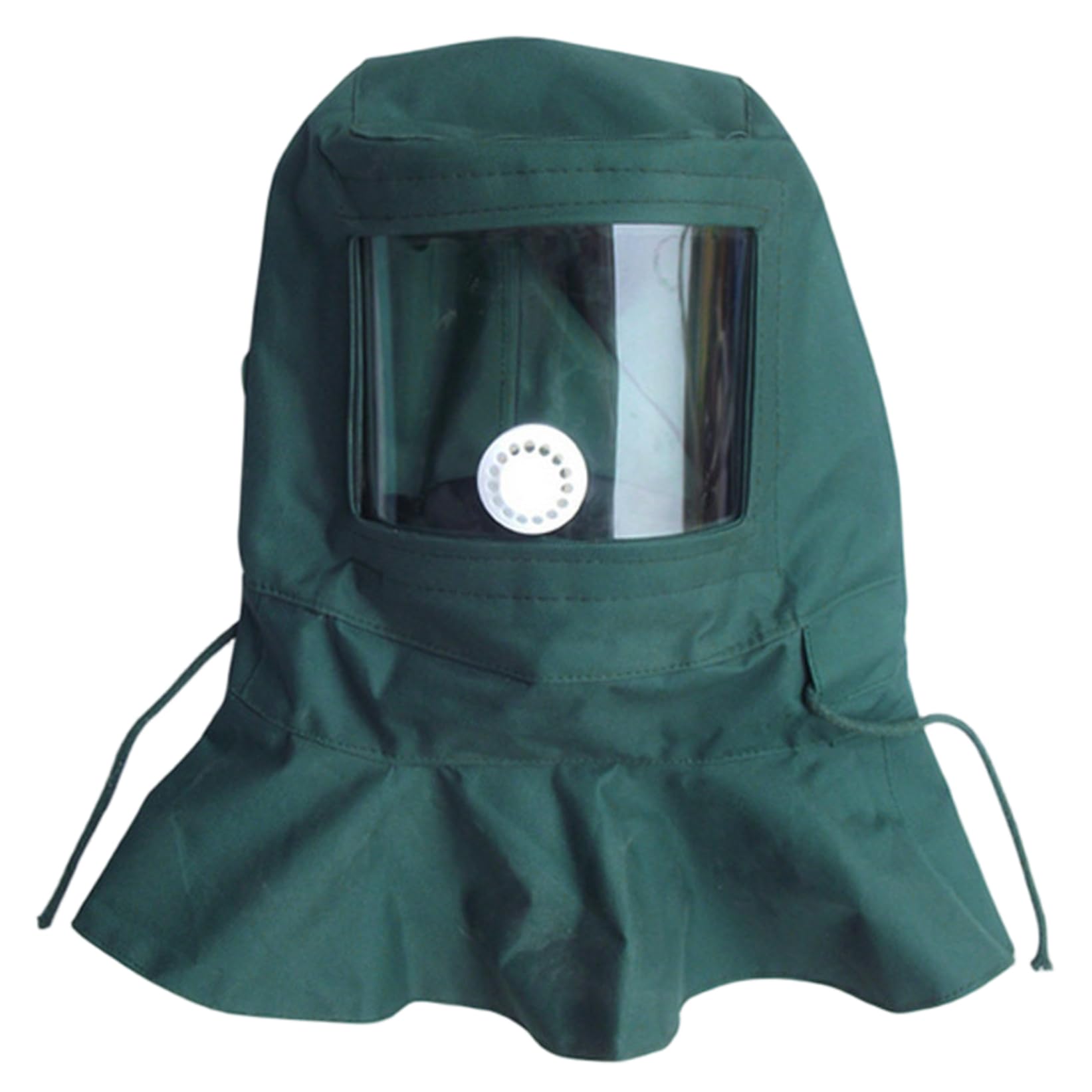 Capote de sablage, masque de sablage à vision claire avec corde réglable, masque de protection anti-poussière et vent pour polissage, sablage, peinture, revêtement en poudre