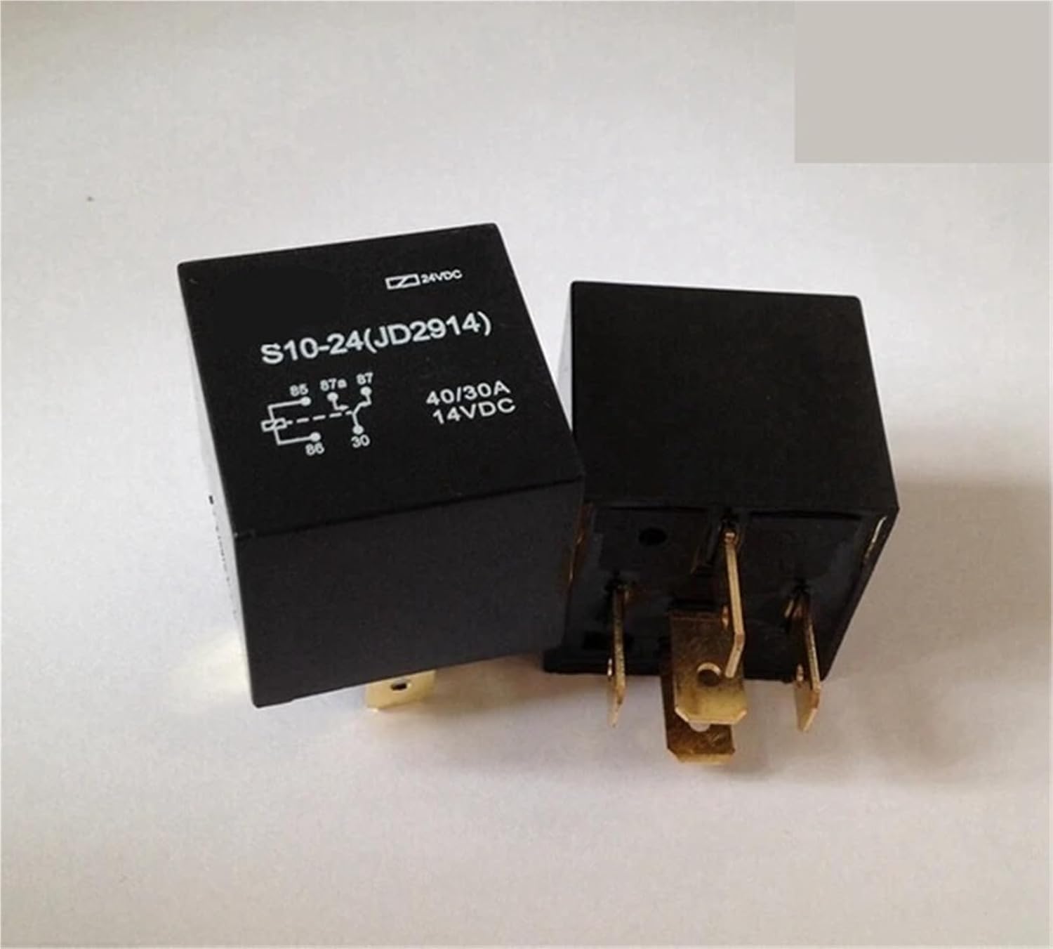 DC 24V 40A 5 Pin JD2914 Air Conditioning Horn Relay Automotive Lighting Controller 5Pcs