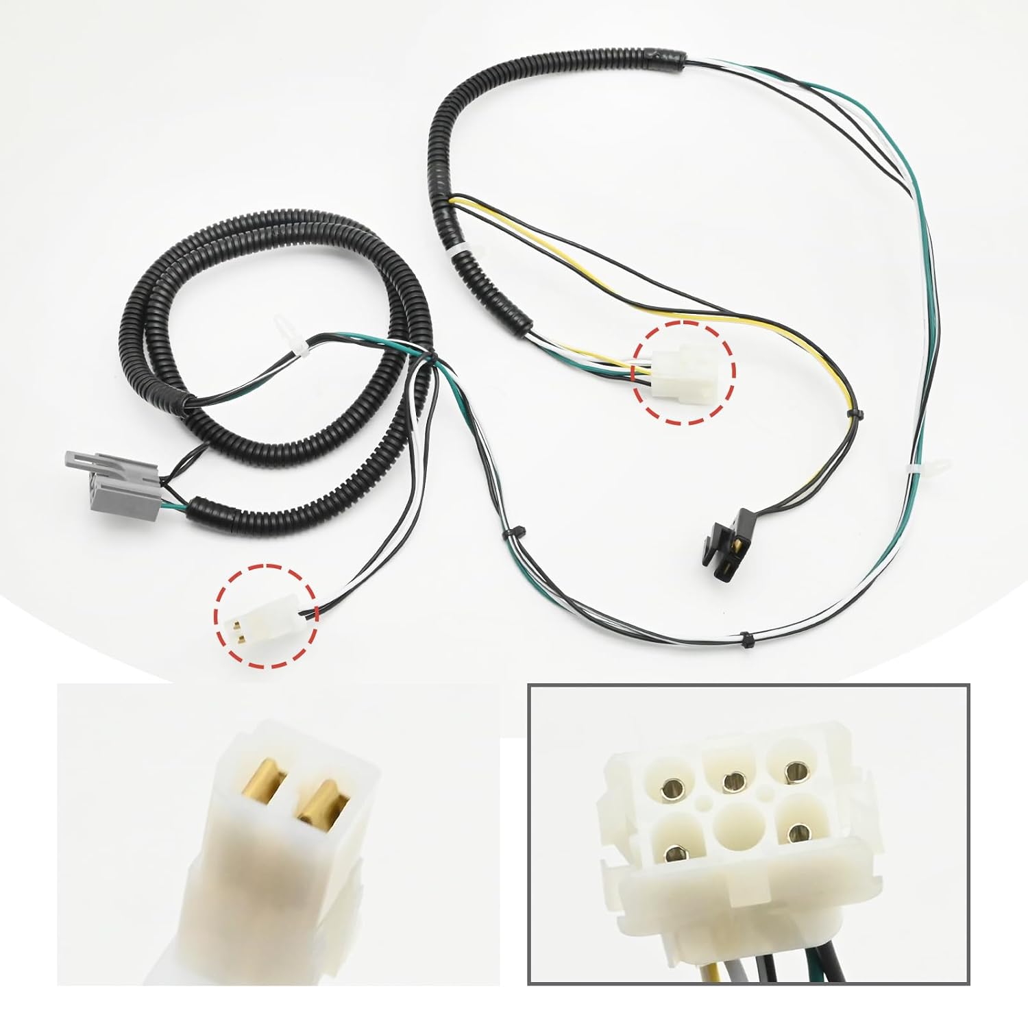 GY21127 Rear PTO Clutch Wire Harness, Replacement for John Deere L120 L130 LA130 LA140 LA145 Sabre L2048 L2548 145 155, Replaces GY20166 GY20878