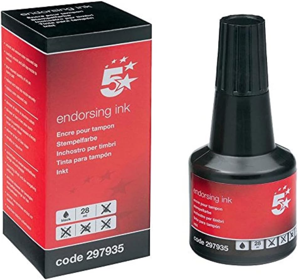 5 Star Office Endorsing Ink 28ml Black Everything Else