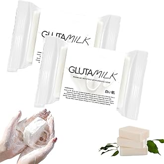 Glutamilk Whitening Soap, Glutamilk Whitening Soap, Charkush Beauty Glutamilk Premium Brightening Soap for Smooth and Soft Complexion for Face & Body (2)