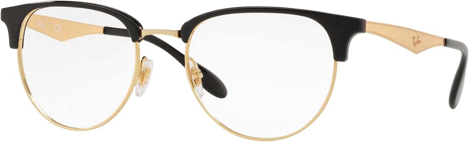 Ray-Ban Unisex Rx6396 Round Prescription Eyeglass Frames