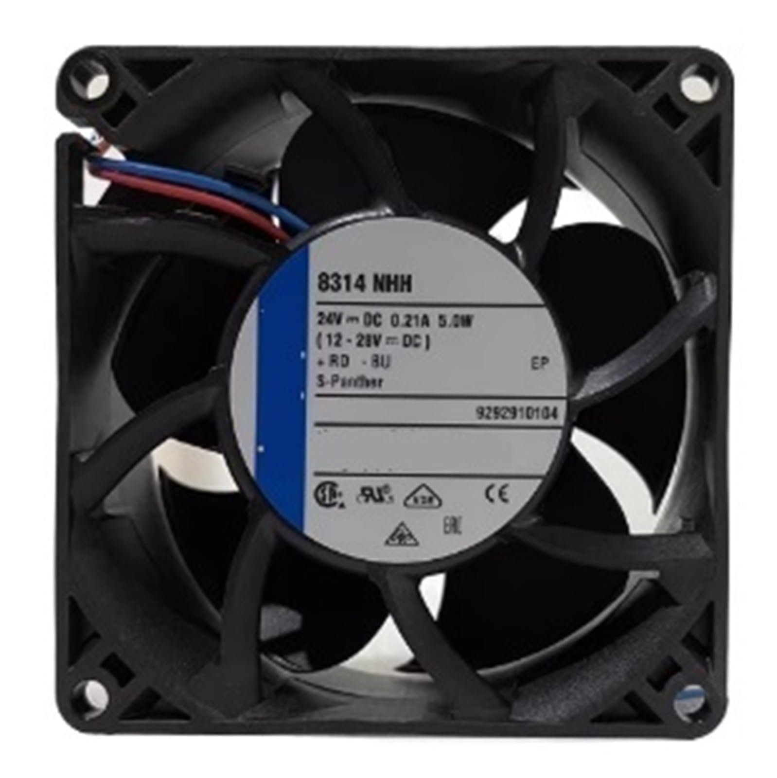 Ventilateur de refroidissement 8314NHH axial haute performance 24V pour boîtier